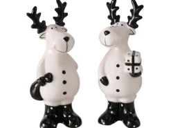 Boltze Figur Blitzy 2-fach sortiert Schwarz-Weiß