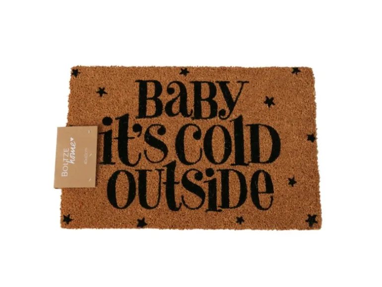 Boltze Fußmatte Soho 60 cm x 40 cm Schwarz-Natur