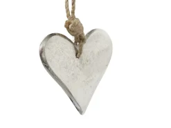 Boltze Home Deko-Anhänger Colleen Groß 12 cm x 1 cm x 10 cm Silber