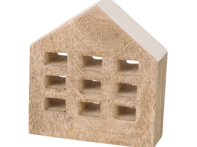 Boltze Home Dekoaufsteller Homi 12 cm Weiß