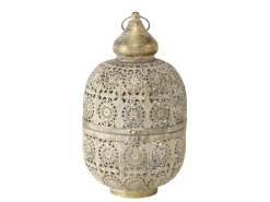 Boltze Home Laterne Abby Klein Ø 25 cm x 45 cm Antikgold