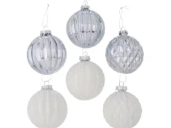 Boltze Home Weihnachtskugel Felipa 6-fach sortiert