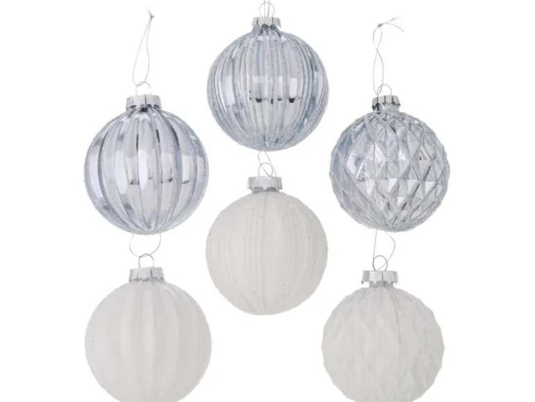 Boltze Home Weihnachtskugel Felipa 6-fach sortiert