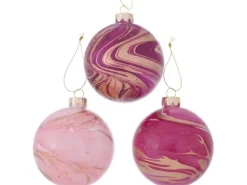 Boltze Home Weihnachtskugel Galia 3-fach sortiert