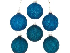 Boltze Home Weihnachtskugel Petula 6-fach sortiert