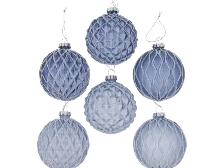 Boltze Home Weihnachtskugel Bayou 6-fach sortiert