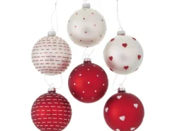 Boltze Home Weihnachtskugel Illum 6-fach sortiert