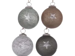 Boltze Home Weihnachtskugel Naraz 3-fach sortiert