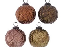 Boltze Home Weihnachtskugel Lafenjo 3-fach sortiert