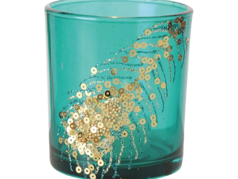 Boltze Home Windlicht Peacock 3 10 cm sortiert