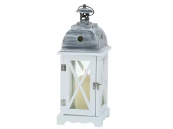 Boltze Laterne Bristol 42 cm x 16 cm x 16 cm Grau-Weiß