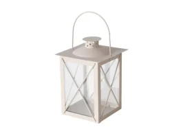 Boltze Laterne Farol 20 cm x 14 cm x 14 cm Beige