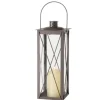 Boltze Laterne Farol Mittel 35 cm x 14 cm x 14 cm Braun