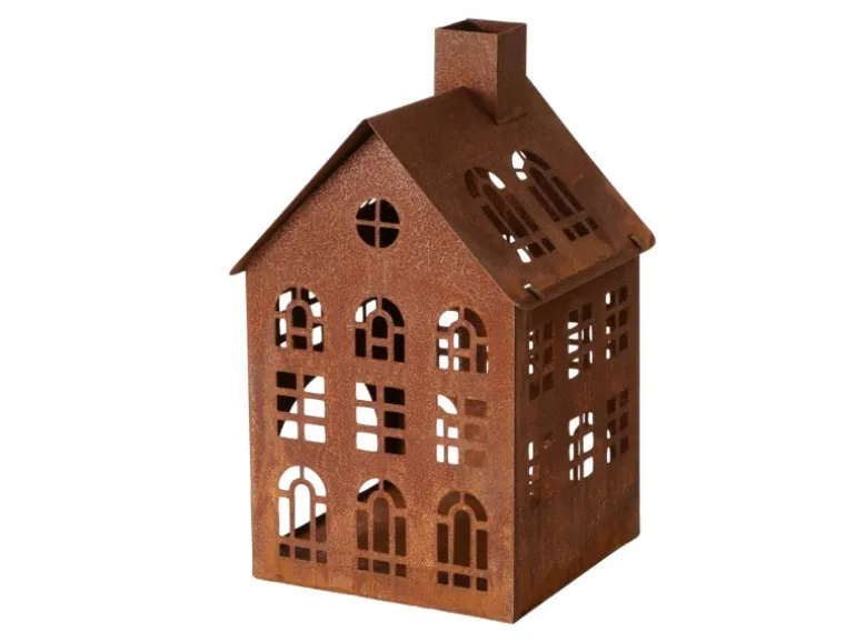 Boltze Laterne Kolding 23 cm x 14 cm x 14 cm Braun