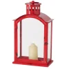Boltze Laterne Melissa 48 cm x 15 cm x 28 cm Rot
