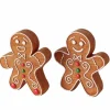 Boltze Lebkuchenmann-Figur Ginger 12 cm x 3 cm x 13,7 cm Braun 2-fach sortiert
