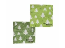 Boltze Servietten Tilio Quadrat 17 x 17 x 2 cm Grün-Weiß 20-tlg. 2-fach sortiert