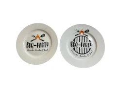 Boltze Teller Farmer 2-fach Sortiert 2 cm x 20 cm x 20 cm Creme