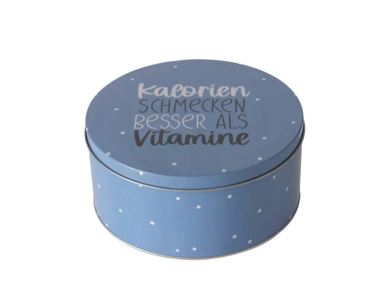 Boltze Vorratsdose Kekse Ø 20 cm x 9 cm Blau