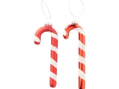 Boltze Weihnachtsanhänger Candy 2-fach sortiert Rot-Weiß