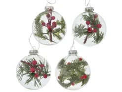 Boltze Weihnachtsglaskugel Xmas Alenka 4 Stück