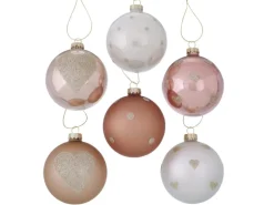 Boltze Weihnachtsglaskugel Xmas Callens 6 Stück