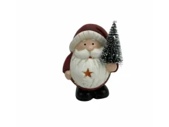 Boltze Weihnachtsmann-Figur Ruth 9,5 cm x 7,5 cm x 12,5 cm Rot