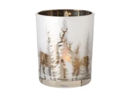 Boltze Windlicht Askan Ø 8,5 cm x 7 cm Mehrfarbig