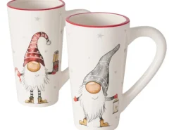 Boltze Xmas Jumbobecher Snorre 2-fach sortiert Weiß