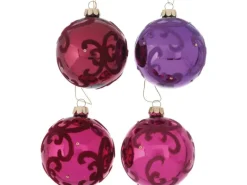 Boltze Xmas Weihnachtskugel Murina 4-fach sortiert