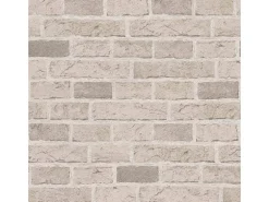 Bricoflor Mauertapete in Hellgrau und Beige Moderne Steinoptik Tapete aus Papier Graue Ziegelstein Tapete für Schlafzimmer und Wohnzimmer