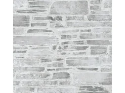 Bricoflor Moderne Steinwand Tapete in Hellgrau Mauertapete in Naturstein Optik Ideal für Wohnzimmer und Schlafzimmer