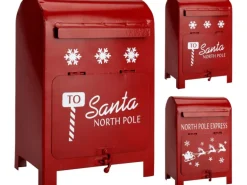 Briefkasten 2-fach Sortiert 15 cm x 11,5 cm x 23 cm Rot-Weiß