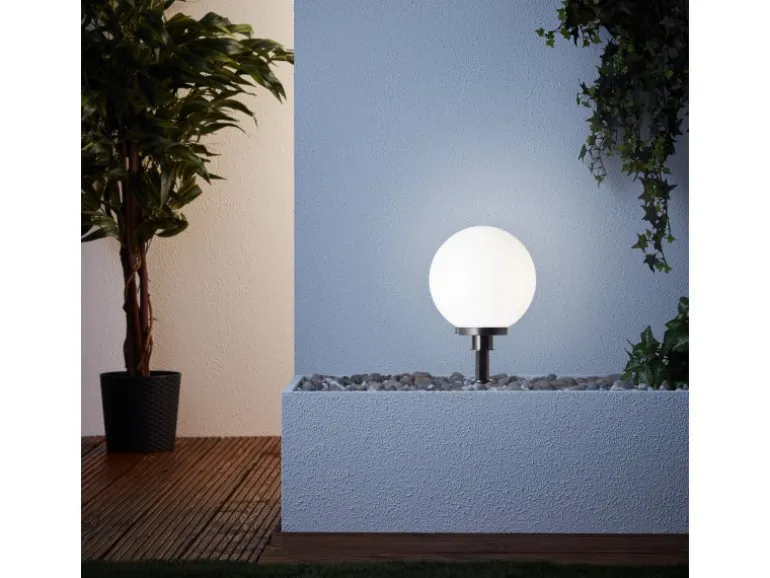 Brilliant LED-Außenspießleuchte Thore Weiß 8 W 61 x 30 x 30 cm