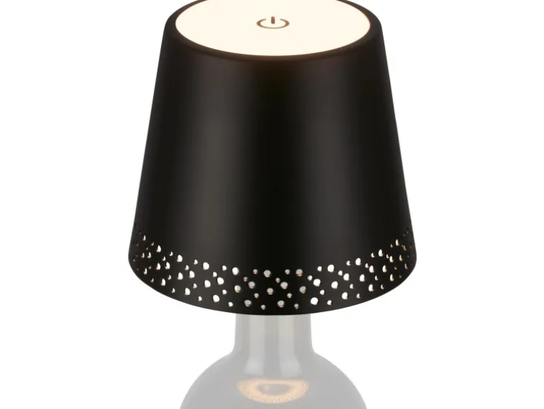 Brilo Akku-Flaschenlicht Flaska Schwarz 2,6W