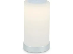 Brilo Akku-Tischleuchte Lama Chrom-Matt 3W