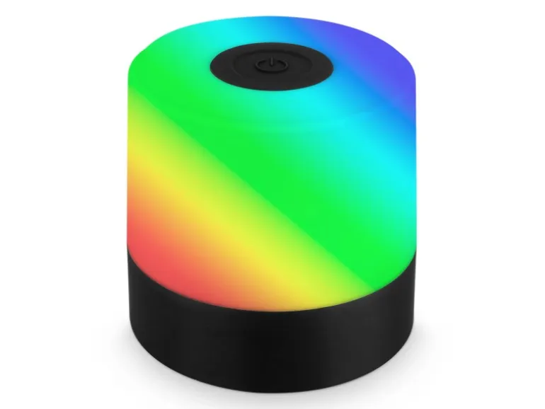 Brilo Akku-Tischleuchte Smal Schwarz 1,5W mit RGB