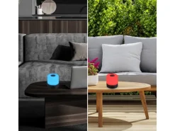 Brilo Akku-Tischleuchte Smal Schwarz 1,5W mit RGB