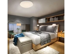 Brilo LED Deckenleuchte Moon RGB+W Dimmbar Fernbedienung 26 cm Weiß