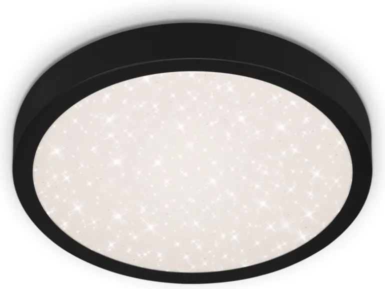 Brilo LED-Deckenleuchte Runa 18 W Schwarz
