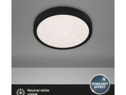 Brilo LED-Deckenleuchte Runa 18 W Schwarz
