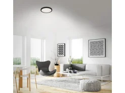 Brilo LED-Deckenleuchte Runa 18 W Schwarz