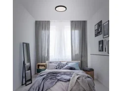 Brilo LED-Deckenleuchte Runa 18 W Schwarz