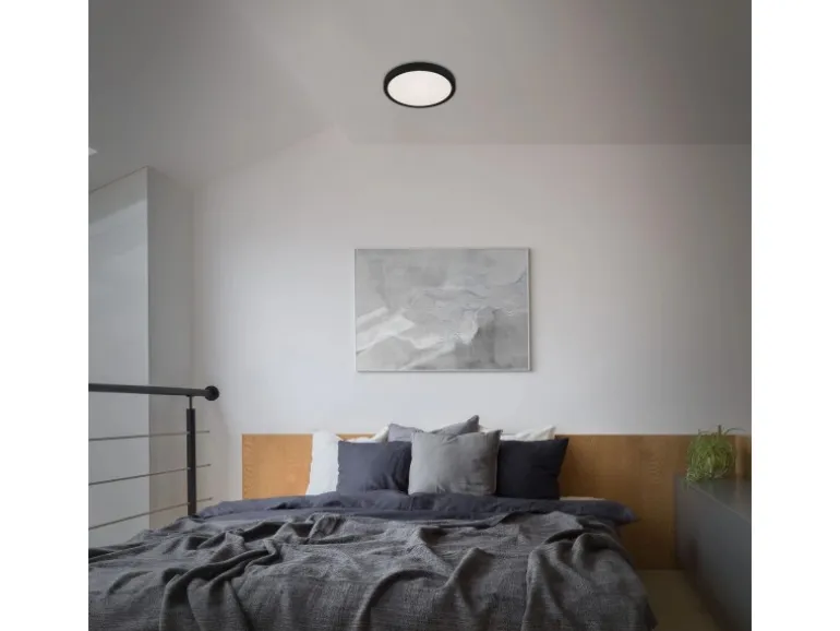 Brilo LED-Deckenleuchte Runa 18 W Schwarz