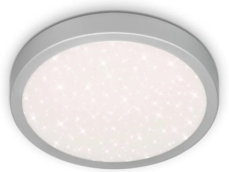 Brilo LED-Deckenleuchte Runa 18 W Silberfarbig