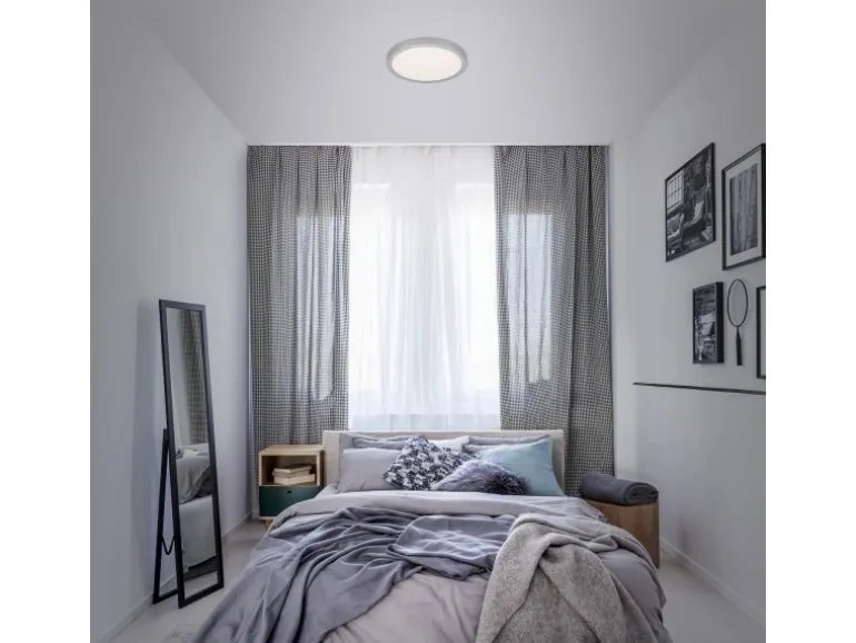 Brilo LED-Deckenleuchte Runa 18 W Silberfarbig