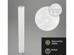 Brilo Stehleuchte Star Sterneneffekt Kabelschalter Weiß