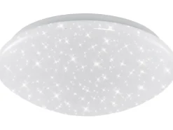 Briloner LED Bad-Deckenleuchte Brilo Bath Sternendekor 28 x 9,5 cm Weiß