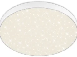 Briloner LED-Deckenleuchte Flame Star Ø 38,7 cm Weiß