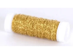 Bullion Effekt-Draht Gold Länge ca. 45 m, Stärke 0,3 mm